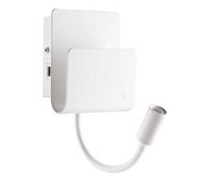 Ideal Lux Ideal Lux - LED Nástěnné bodové svítidlo PROBE LED/9,5W/230V USB bílá