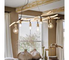 Ideal Lux Ideal Lux - Lustr na lanku DRIFTWOOD 6xE27/60W/230V guava