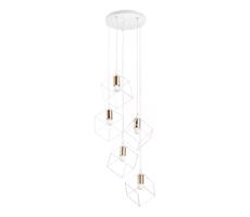 Ideal Lux Ideal Lux - Lustr na lanku ICE 5xE27/60W/230V pr. 50 cm bílá