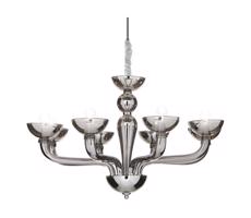 Ideal Lux Ideal Lux - Lustr na řetězu CASANOVA 8xE14/40W/230V pr. 88 cm šedá