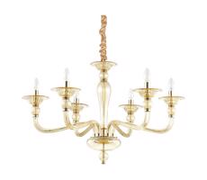Ideal Lux Ideal Lux - Lustr na řetězu DANIELI 6xE14/40W/230V pr. 85 cm mosaz