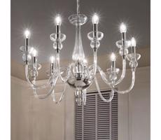 Ideal Lux Ideal Lux - Lustr na řetězu DOGE 9xE14/40W/230V pr. 75 cm lesklý chrom