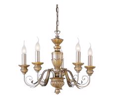 Ideal Lux Ideal Lux - Lustr na řetězu FIRENZE 5xE14/40W/230V pr. 55 cm zlatá