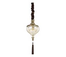 Ideal Lux Ideal Lux - Lustr na řetězu HAREM 1xE27/42W/230V pr. 16,5 cm mosaz