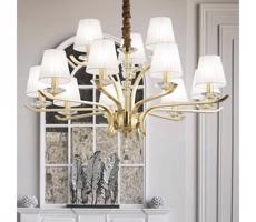Ideal Lux Ideal Lux - Lustr na řetězu PEGASO 12xE14/28W/230V pr. 102 cm zlatá
