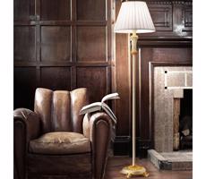 Ideal Lux Ideal Lux - Stojací lampa FIRENZE 1xE14/40W/230V bílá/zlatá