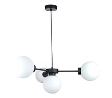 Keter Lighting Lustr na lanku KALIOPE 4xE27/60W/230V černá/bílá