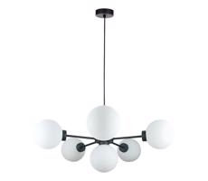 Keter Lighting Lustr na lanku KALIOPE 6xE27/60W/230V černá/bílá