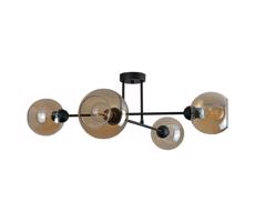Keter Lighting Lustr na tyči VASCO 4xE27/60W/230V černá/kouřová béžová
