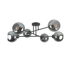 Keter Lighting Lustr na tyči VASCO 6xE27/60W/230V černá/kouřová černá