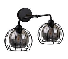 Keter Lighting Nástěnné svítidlo SOLO BLACK 2xE27/60W/230V