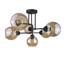 Keter Lighting Přisazený lustr MONDE BLACK 6xE27/60W/230V