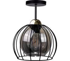Keter Lighting Přisazený lustr SOLO BLACK 1xE27/60W/230V černá/zlatá