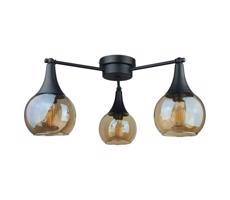 Keter Lighting Přisazený lustr STAR 3xE27/60W/230V černá/kouřová béžová