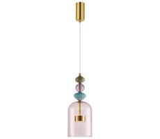 LED Lustr na lanku ARTE LED/12W/230V pr. 16 cm mosaz