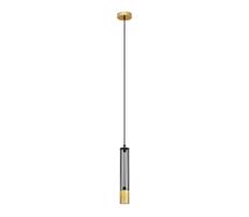 LED Lustr na lanku BARS 1xGU10/4,8W/230V černá/zlatá