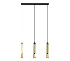 LED Lustr na lanku BARS 3xGU10/4,8W/230V zlatá