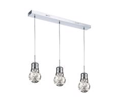 LED Lustr na lanku BULB 3xLED/5W/230V