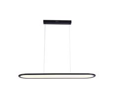 LED Lustr na lanku LED/24W/230V 3000K černá