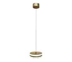 LED Lustr na lanku LED/25W/230V pr. 20 cm zlatá