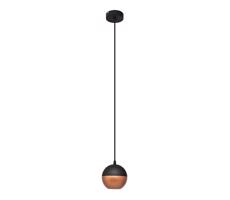 LED Lustr na lanku MIDWAY 1xGU10/4,8W/230V černá/měděná