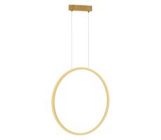 LED Lustr na lanku SATURNO LED/28W/230V pr. 50 cm IP44 zlatá