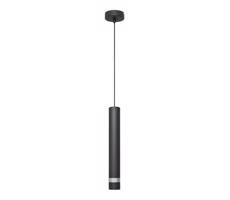 LED Lustr na lanku TUBA 1xGU10/4,8W/230V černá/chrom