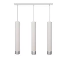 LED Lustr na lanku TUBA 3xGU10/4,8W/230V bílá/lesklý chrom