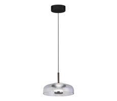 LED Lustr na lanku VETRO LED/6W/230V pr. 23 cm šedá/černá