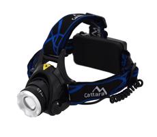 LED Nabíjecí čelovka LED/6W/7,4V IP44 černá/modrá