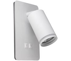 LED Nástěnné bodové svítidlo PARIS 1xGU10/10W/230V + LED/6W/230V bílá