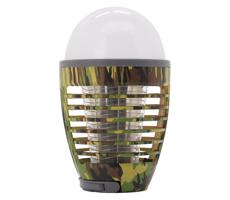 LED Přenosná nabíjecí lampa s lapačem hmyzu LED/2W/3,7V IPX4 maskáčová