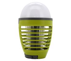 LED Přenosná nabíjecí lampa s lapačem hmyzu LED/2W/3,7V IPX4 zelená