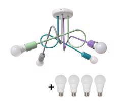 LED Přisazený lustr OXFORD 4xE27/10W/230V