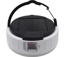 LED Solární lampa s funkcí powerbanky LED/2W/2V 6500K IPX4 2400 mAh černá