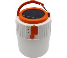 LED Solární lampa s funkcí powerbanky LED/3W/3,7V 7000K IPX4 3200 mAh bílá