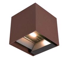 LED Solární nástěnné svítidlo se senzorem LED/9W/3,7V IP65 3000K hnědá