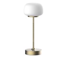 LED Stmívatelná dotyková stolní lampa RIMINI LED/2W/5V USB 2000 mAh zlatá/bílá