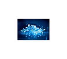 LED vánoční řetěz, hvězdy, 1,5m, 10x LED, 2x AA, modré světlo, 1V52-B