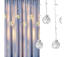 LED Vánoční závěs WISH BALLS 108xLED/8 funkcí 4,5 m teplá bílá