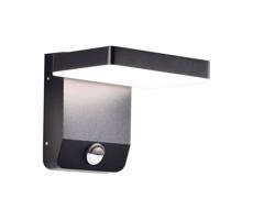 LED Venkovní nástěnné svítidlo se senzorem LED/17W/230V 4000K černá