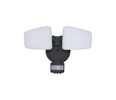 LED Venkovní reflektor se senzorem LED/24W/230V 3000/4000/6000K IP54 černá