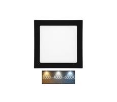 LED-WSQ-CCT/12W/CR- LED Podhledové svítidlo RAFA LED/12W/230V IP44 černá