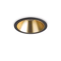 LED Zápustné bodové svítidlo Ideal Lux Game Round Black Gold 192345 11W 850lm 3000K IP20 kulaté černé