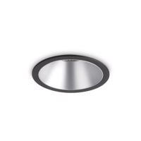 LED Zápustné bodové svítidlo Ideal Lux Game Round Black Silver 192321 11W 850lm 3000K IP20 kulaté černé