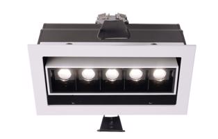 Light Impressions Deko-Light stropní vestavné svítidlo Ceti 5 Adjust 14-15V DC 10,50 W 2900 K 640 lm 155 mm bílá mat 565256