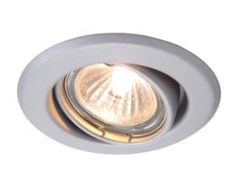 Light Impressions Kapego stropní vestavné svítidlo 12V AC/DC GU5.3 / MR16 1x max. 50,00 W stříbrná mat 442841