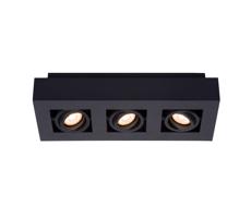 Lucide Lucide 09119/16/30 - LED Bodové svítidlo XIRAX 3xGU10/5W/230V černá