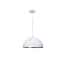 Lustr na lanku 1xE27/60W/230V pr. 30 cm bílá