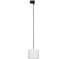 Lustr na lanku 3-fáz. lišto. systému TRACER 1xE27/15W/230V pr. 20 cm černá/bílá